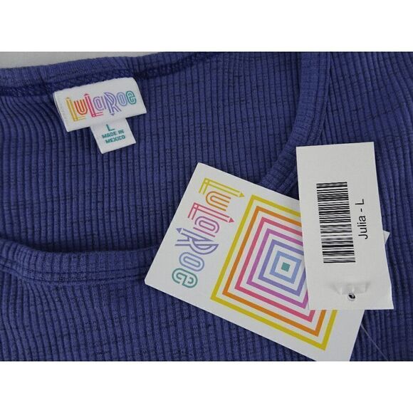 Lularoe Women Blue Dress Size L - Picture 5 of 8